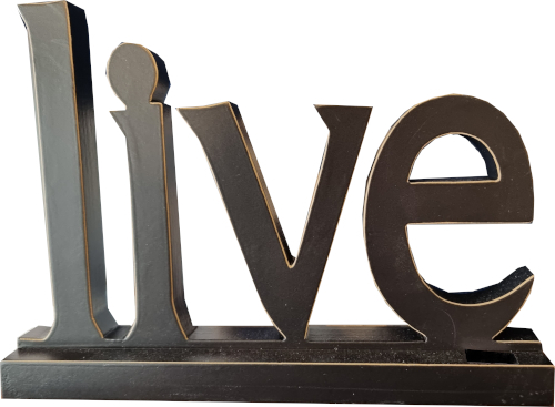 'live' free standing word