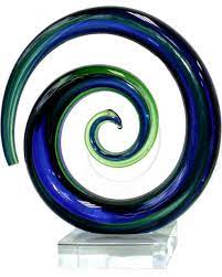Miniature Glass Koru Spiral