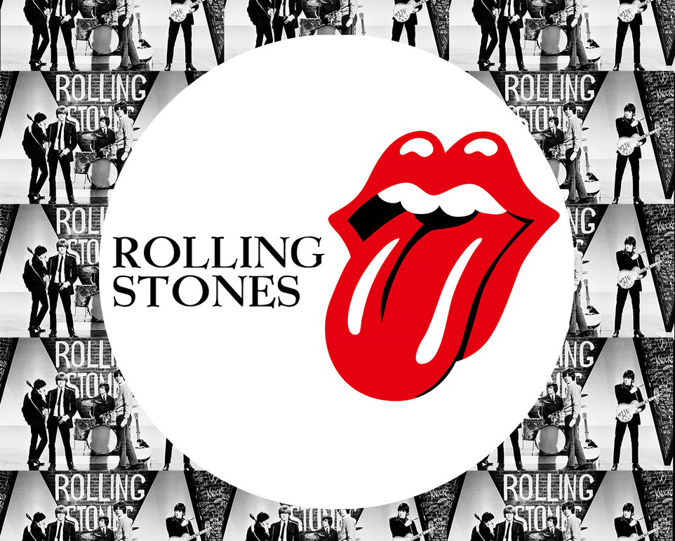 Rolling Stones Plaque Glass