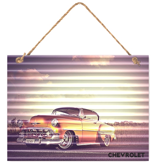 Chevrolet Sunset Corrugated Sign