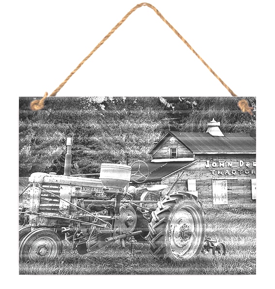 John Deer Tractor Corrugated Sign