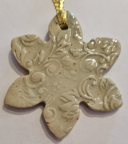 Ceramic Snowflake Decoration