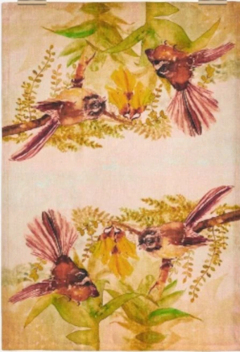 Ali Davies Tea Towel - Pīwakawka - Fantail