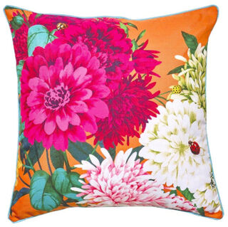 Bella Rose Cushion - Tangerine