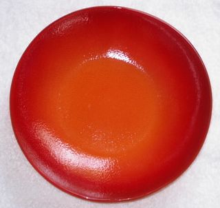 Recycled Glass Orange Bowl