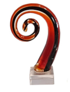 Miniature Glass Koru