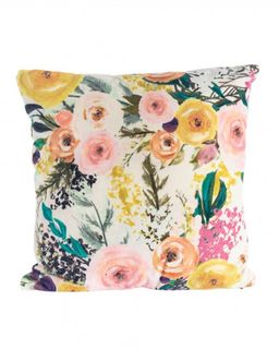 Floressents White Botanical Cushion