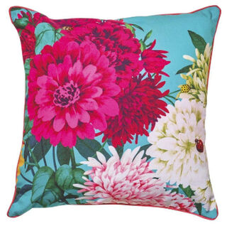 Bella Rose Cushion - Teal