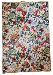 Galena Elisa Printed Velvet Throw - Birds of Paradise Flower