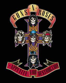 Guns N Roses Plaque Glass