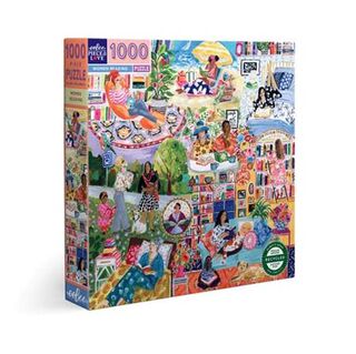 eeBoo 1000pc Women Reading