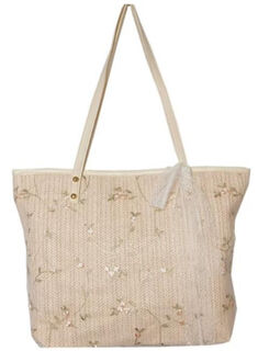 Shoulder Bag - Organza with Flowers