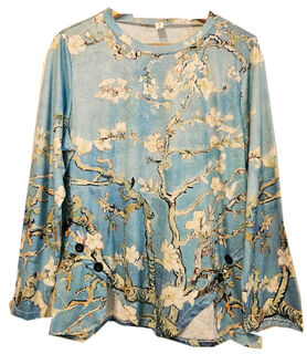 Long Sleeve Top - Van Gogh's Blossom