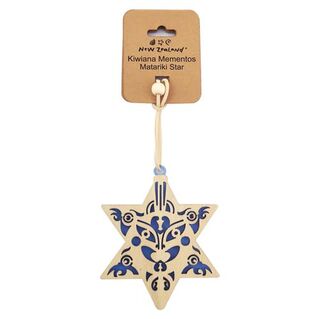 NZ Matariki Hanging Ornament Star